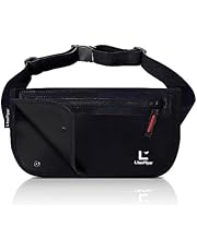 [LiberFlyer] セキュリポ（SECURIPO）セキュリティウエストポーチ 防水 ((ブラック（赤ジッパー）))