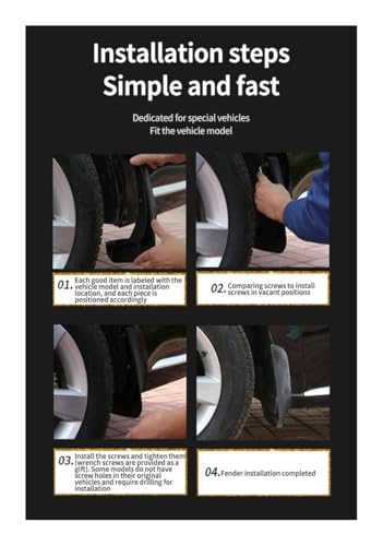 Guardabarros para coche compatible con KIA EV9 MV 2024 2025 5