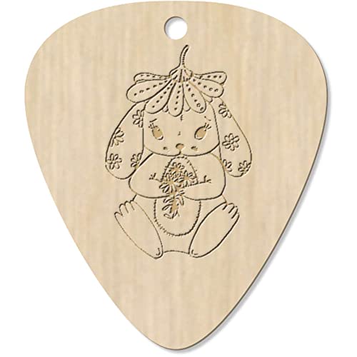 Azeeda 7 x ‘Lapin Floral’ médiator/pic de Guitare (GP00026816) - Les Beatles, Paul McCartney, John Lennon, RIngo Starr, George Harrison Azeeda 7 x 'Lapin Floral' médiator/pic de Guitare (GP00026816)