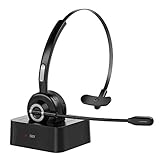 【Breite Kompatibilität】Dank der Bluetooth 5.0 Technologie, das Wireless Bluetooth Headset mit Mikrofon unterstützt die universelle Kompatibilität von PC, iPad, Laptop, Computer, Fernseher, Smartphone, Tablet und andere Bluetooth-Geräten. Außerdem ist das Bluetooth Headset eine wunderbare Auswahl für Computer, Skype, Voip, Call Center, Telefonkonferenzen, Videokonferenzen, Home Office, Online-Unterricht und mehr
