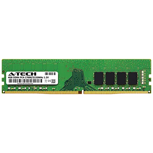 Image of A-Tech 4GB DDR4 2133 MHz UDIMM PC4-17000 (PC4-2133P) CL15 DIMM Non-ECC Desktop RAM Memory Module