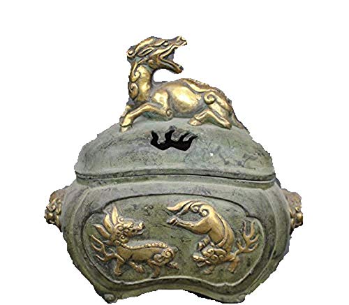 Statue serpent en laiton véritable pour attirer la richesse