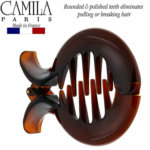 Camila CP1362 French Hair Clip For Women, Girls Round Fish Hair Claw Clips Ponytail Holder Fashion Durable And Styling Hair Accessories thumb #1