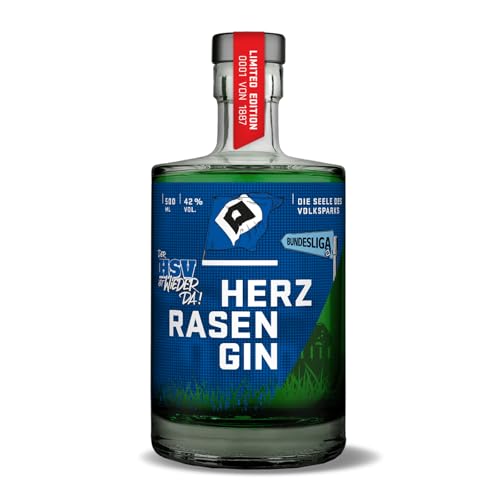 HERZRASEN HSV Gin 0,5l Aufstiegsedition 1887 Limited Edition –...