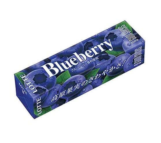 Miniatura 3 de Pio big bazar Blueberry Gum 0.9oz 5pcs Japanese Blueberry Taste Goma de mascar Lotte