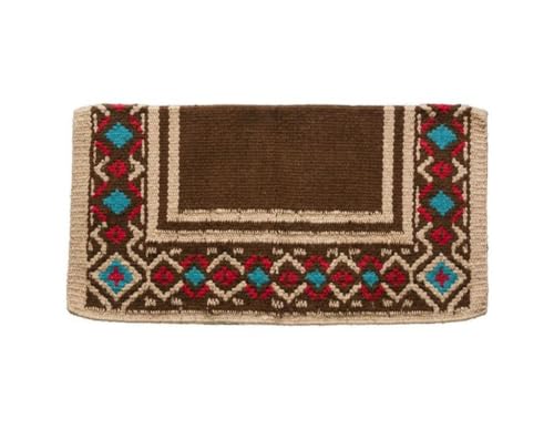 Tough 1 Diamond Design Saddle Pad Brown/Tan