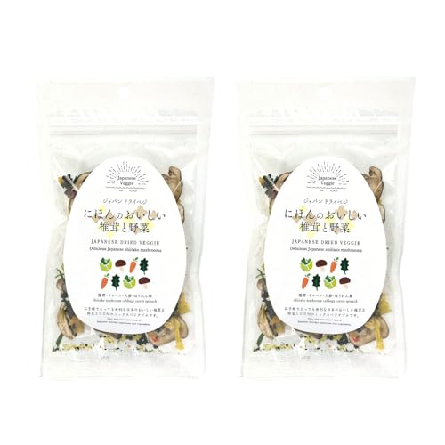 乾燥野菜 ジャパンドライベジ にほんのやさい椎茸と野菜 25g×2袋 味噌汁 スープ カップ麺 時短 常備食