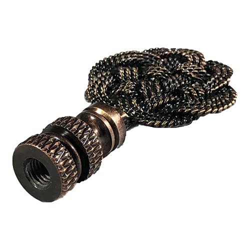 Image of Royal Designs, Inc. Decorative Celtic Knot Lamp Finial, F-5079AB-1, Antique Brass