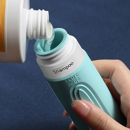 Image of Travel Bottles for Toiletries, 5 Pack TSA Approved Travel Size Containers, 3oz Leak Proof Refillable Travel Accessories for Shampoo Conditioner, BPA Free Travel Bottles with Toiletry Bag