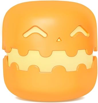 Spooky Pumpkin Night Light, 2024 New Jack o Lantern Night Light with Push Switch, Cute Creative Pumpkin Lamp Table Desk Bedroom Decor Gift for Birthday, Halloween Smiley