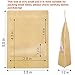 Blisstime Stand Up Pouch, 100 Pack Self-seal Kraft Paper Bags with Matte Window and Tear Notch Resealable Bags for Small Business and Home Use (3.5 X 5.5 Inches)