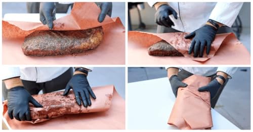 Rollo de papel kraft de grado alimenticio rosa para ahumar carne 3