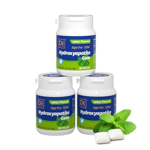 DC24 DAILY CARE Remineralizing Gum with Hydroxyapatite and Xylitol, Sugar