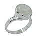 Jewelryonclick Original Kissen Regenbogen Mondstein Silber Erklärung Ring für Frauen Schmuck Geschenk in Größe 58 (18.5)