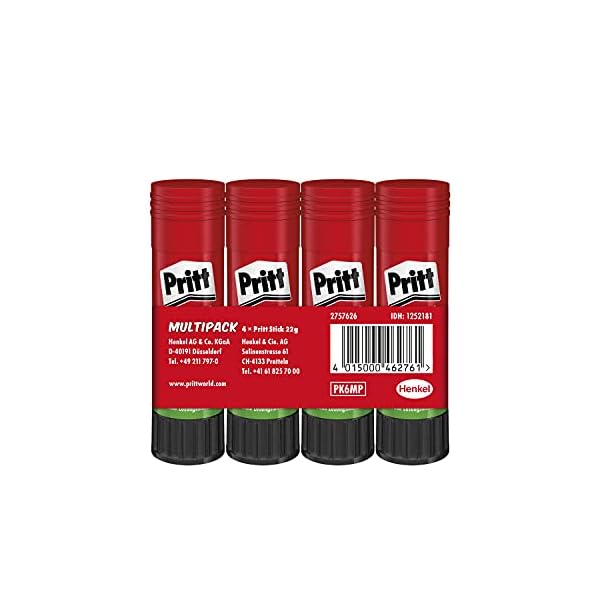 Pritt Klebestift, sicherer und kinderfreundlicher Kleber für Kunst und Bastelarbeiten, starker Klebstoff für Schule… – Bild 3