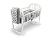 Baby Doll Bedding Chevron Cradle Bedding Set, Grey