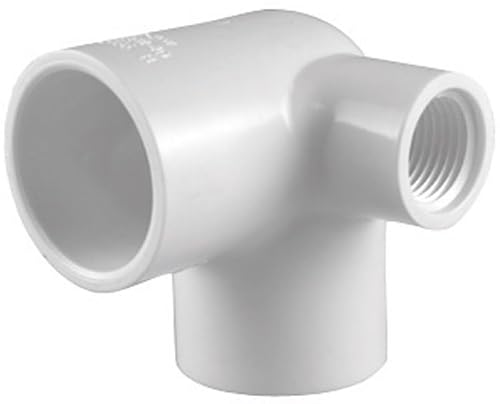 Charlotte Pipe Schedule 40 1/2 in. Slip x 1/2 in. Dia. Slip PVC Side Outlet Elbow