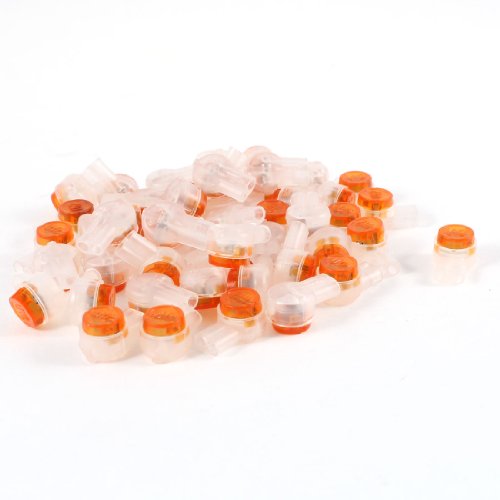 Conectores de cable gel uxcell de 2 puertos tipo butt amarillos para empalmes de red
