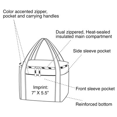 Golden Pacific 9832R Polar Cooler - Red-Black