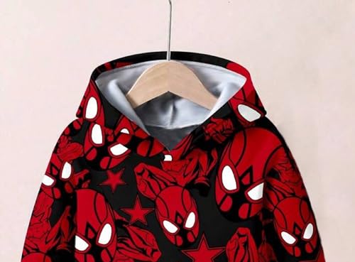 Image of Boys Humour and Comic Printed Long Sleeves Sweatshirt, Cotton Blend, Hooded Neck