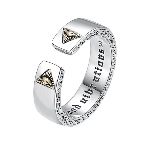Bague Oeil de Dieu aux finitions soignées et gravures haute précision