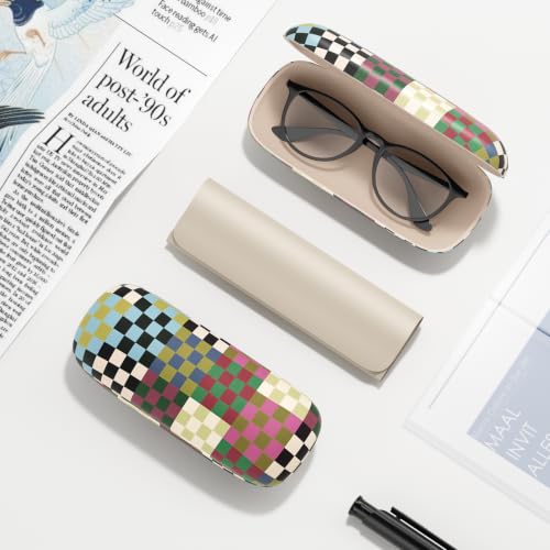 Image of Eyeglasses Case, Hard Shell Protective Case for Glasses, Unisex for Women Men