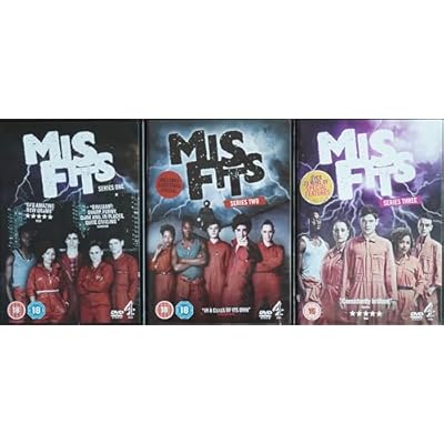 MIS FITS SERIES 1-3 COLLECTION / 1. SERIES ONE / 2. SERIES TWO / 3. SERIES THREE = ULTIMATE 3x DVD UK SET