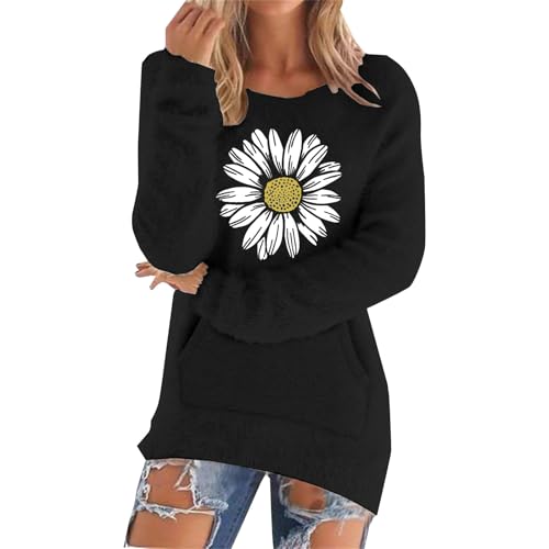 Suéter esponjoso para mujer, de forro polar, para interiores y exteriores, entrenamiento, abrigo térmico, regalos de Navidad, Negro, 5XL