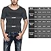 Odoland Men's Body Shaper Slimming Shirt Tummy Vest Thermal Compression Base Layer Slim Muscle Short Sleeve Shapewear, Black L
