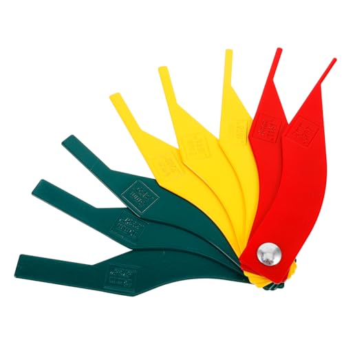 PartyKindom 8-in-1 Brake Pad Thickness Gauge Auto Brake Pad Gauge Measure Tool Pack