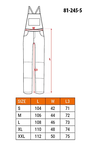 Neo Tools Salopette Da Lavoro Da Uomo, Hd+, 100% Cotone, 275 G/M2, Taglie S-XXL, Elastico In Vita Con Elastico Sulla Schiena, Bretelle Regolabili A X, - 3