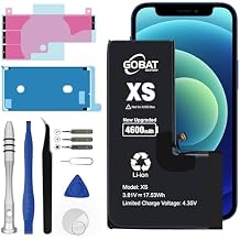Replacement for iPhone Xs Battery, 4600mAh High Capacity Battery for iPhone Xs Model A1920 A2097 A2098 A2100 with Replacement Tool Kits, 3.81V
