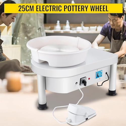 Elektryczne koło garncarskie 350 W z pedałem nożnym i odłączanymi nogami – maszyna do przędzenia gliny ceramicznej dla dorosłych, początkujących, do samodzielnego wykonania