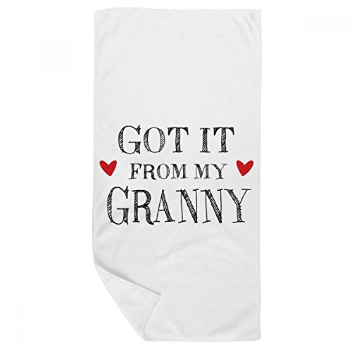 Serviette de bain de ma grand-mère DIYthinker 35x70cm multicolore