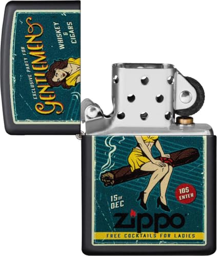 Encendedor Zippo Classic Negro con Estuche de Regalo miniatura 2