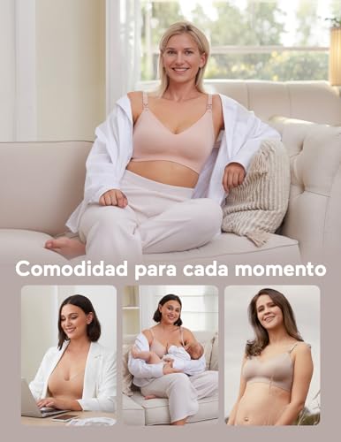 Variante de momcozy sujetador lactancia sin aros acolchado cómodo