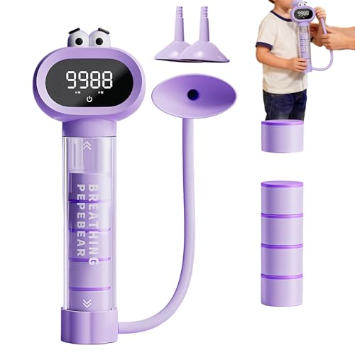 Ylnailky Dispositif D Exercice Pulmonaire - Spiromètre Et Exercice Abdominal - Entraîneur Respiratoire,pour Adolescents Garçons Filles Maison Extérieur École Sports Course