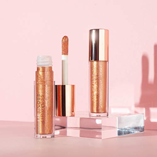 Brilho Labial, Lipgloss Sunset, Rosa Dourado, Óceane, Océane, Rosa Dourado