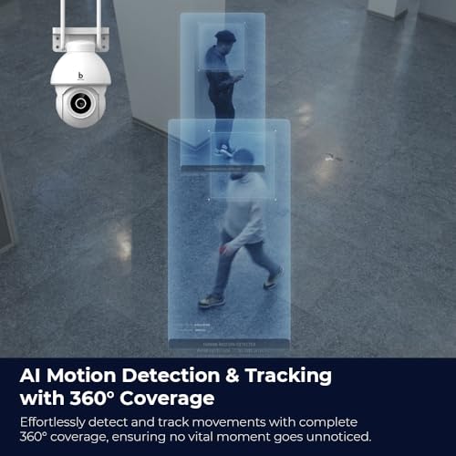 Image of Beetel 4MP 3X Zoom QHD Wi-Fi CCTV Home Security Outdoor Camera|360 Pan Tilt|2-Way Talk|Motion Alert /Tracking|Night Vision|SD Card(Upto 256 GB),Alexa & Google Assnt|Onvif|CCO4
