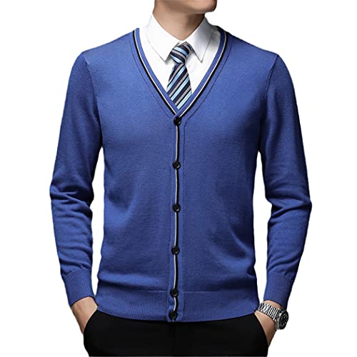 Pull en laine homme bleu marine pour un look casual chic