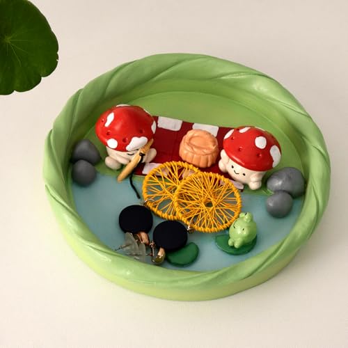 Mushroom Frog Jewelry Dish