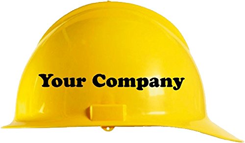 2x Personalised Hard Hat Safety Hat Warehouse Building Site Vinyl Stickers by Ellis Graphix