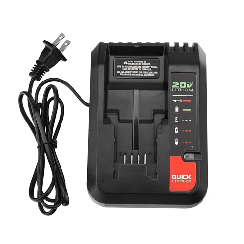 WITOMAERN Quick Charger Compatible with Porter Cable 20V MAX Lithium Battery Charger PCC691L PCC692L