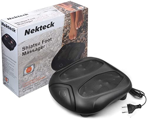 Nekteck Fußmassagegerät mit Wohltuender Hitze Shiatsu Elektrisches Fussmassagegerät für Plantarfasziitis, Eingebaute Infrarot-Wärmefunktion und Netzkabel - Image 8