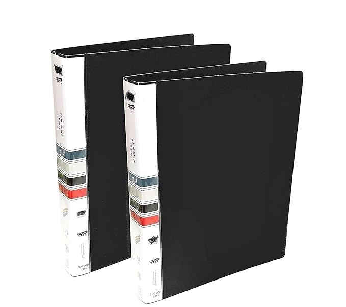 Image of 2D Ring Binder File,Plastic File Folder Legal Size Tough & Durable (F /S-Legal 2D Ring Binder Black - 2)
