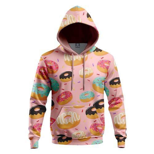 Sweets Graphic Hoodies Sublimation Unisex Sweatshirt with Big Pockets