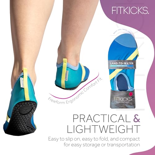 Image of FITKICKS Original Women's Foldable Active Lifestyle Minimalist Footwear Barefoot Yoga Sporty Water Shoes