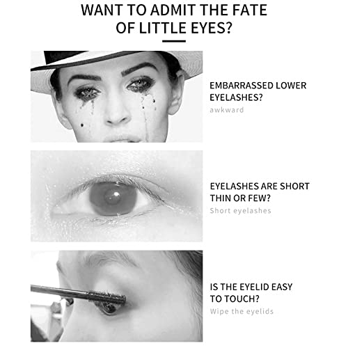 4D Silk Fiber Lash Mascara Black, Waterproof, Longer & Thicker Lashes, Voluminous Eyelashes, Clump-Free, Long-Lasting, Natural Smudge-Proof, Adds Length, Depth and Glamour Effortlessly - Image 3