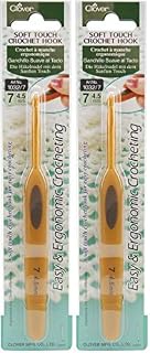 clover Soft Touch Crochet Hook: 4.50mm, Other, Multicoloured, 4.5mm