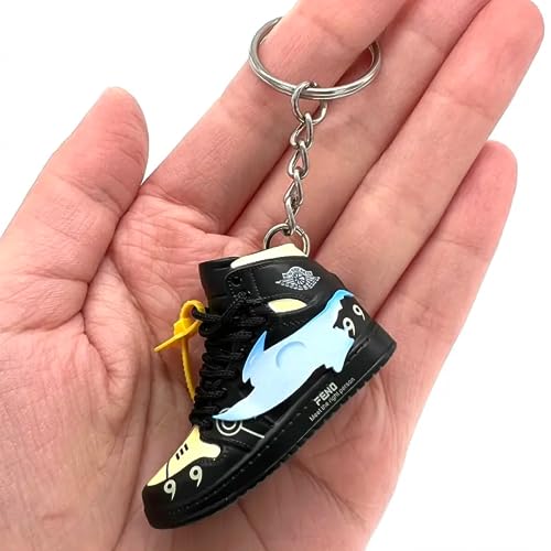 Image of CLA6 3D Sneaker Keychain | Miniature Shoe Keyring | Handcrafted And Hand-painted | Diverse Collection | Unisex
